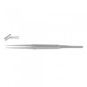 Diam-n-Dust™ Micro Dressing Forcep Curved Stainless Steel, 15 cm - 6" Tip Size 6.0 x 0.7 mm 